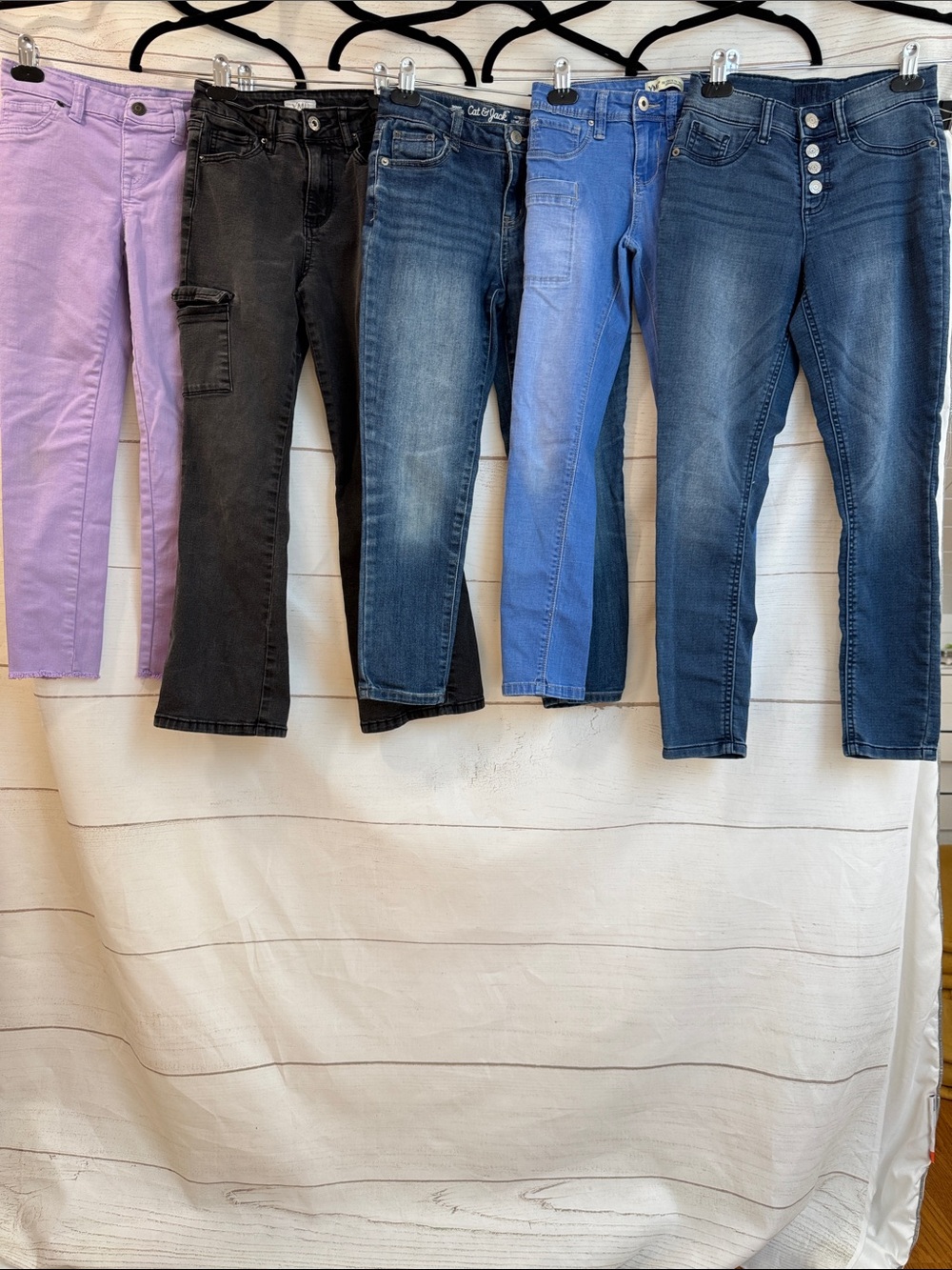 Bundle of 5 pairs Girls Kids leggings jeans size 10- Cat & Jack-YMI-Justice